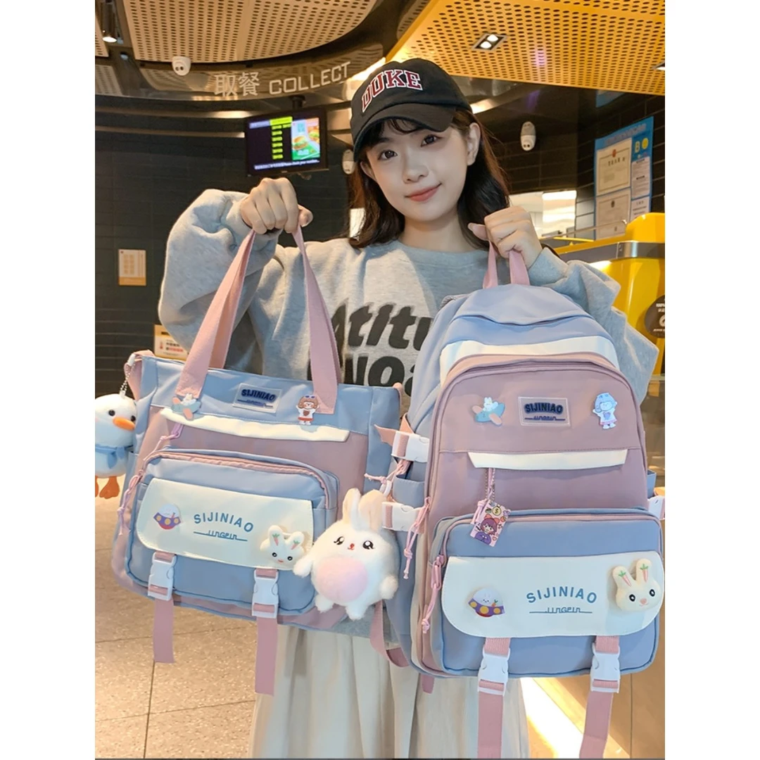 书包女可爱一二年级学生小学生三四五六年级中学大容量女生双肩包