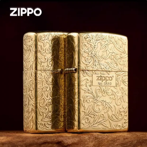 ZIPPO/之宝镀金五面唐草中标官方正品打火机男士防风唐草花DYJ1