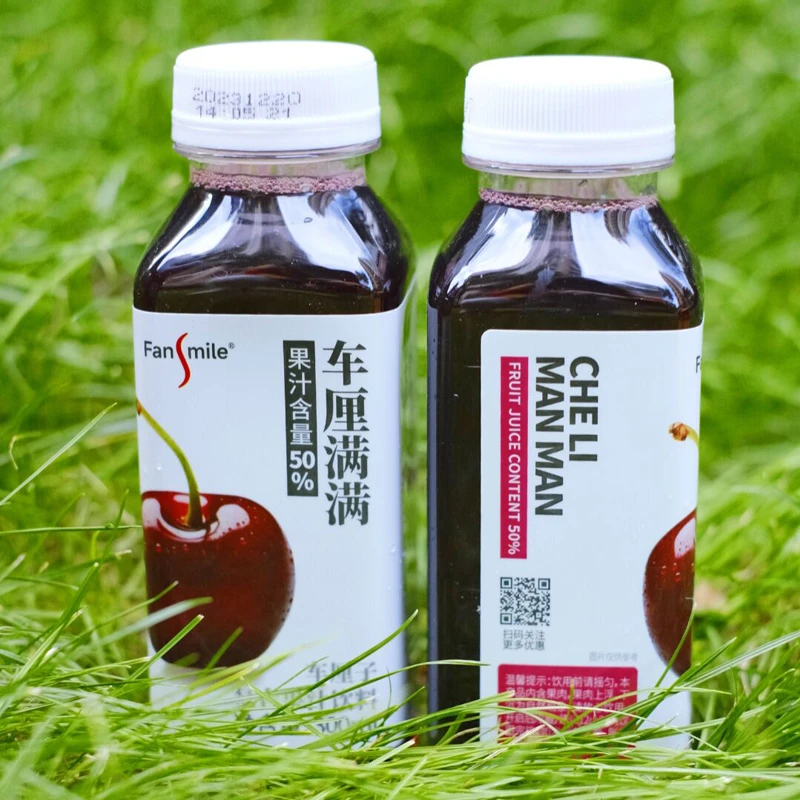Fansmile 车厘子复合果汁饮料10/15瓶一箱0色素0脂肪0防腐剂
