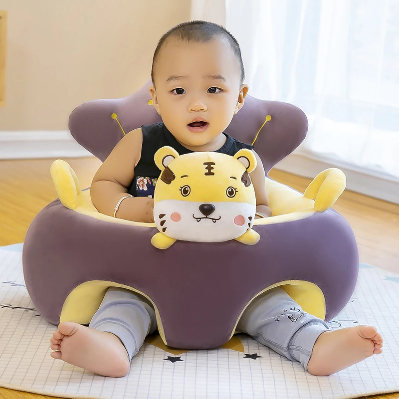 宝宝学座椅婴幼儿毛绒玩具学坐椅训练坐立不伤脊椎儿童小沙发餐椅