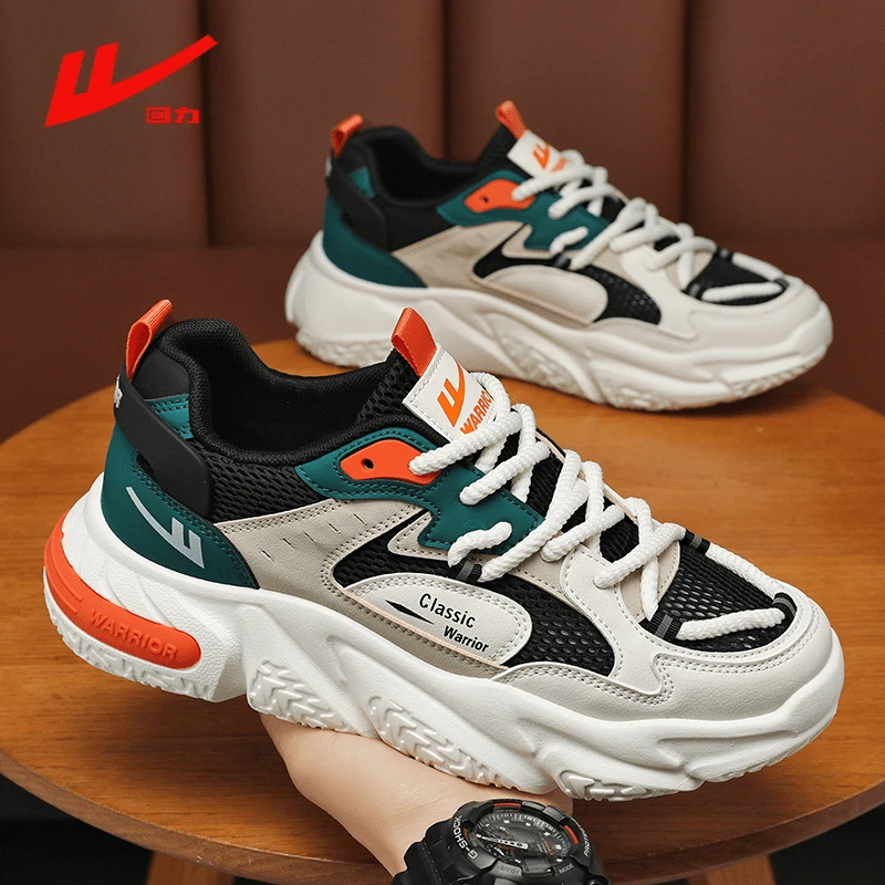 回力老爹鞋男鞋2024新款秋季休闲鞋网面鞋情侣款百搭学生运动潮鞋