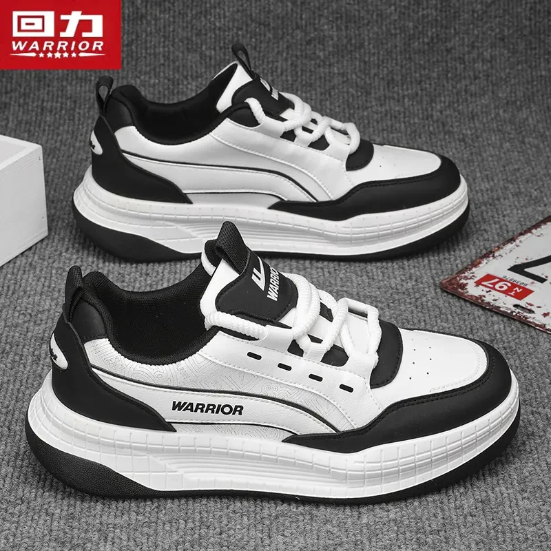 回力男鞋2024秋季新款黑白熊猫板鞋低帮运动休闲鞋韩版百搭跑步鞋