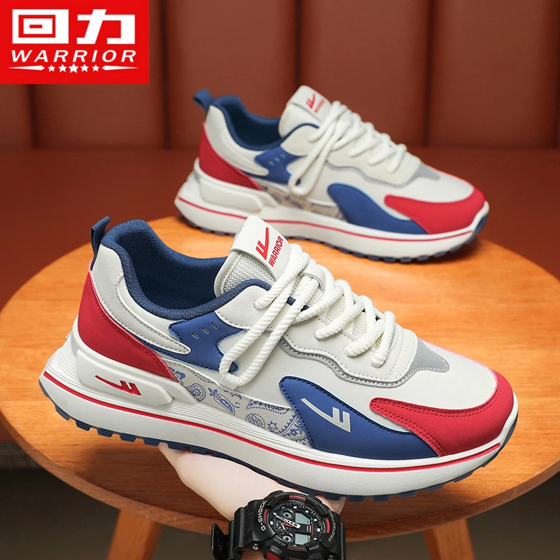 回力男鞋冬季国潮休闲鞋情侣款45大码皮面防水厚底增高潮鞋运动鞋