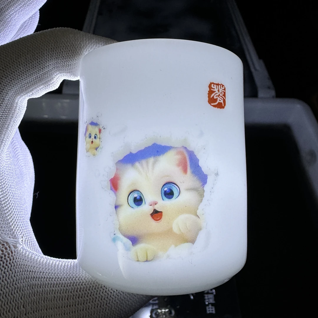 8两只小猫咪高冰主人杯