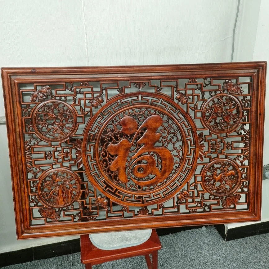 福禄寿喜福 120*80CM尺寸香樟木挂件家用客厅卧室走廊展厅