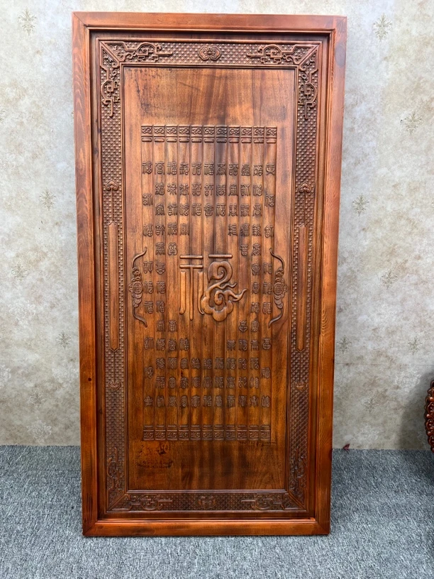 1.6*80百福香樟木实木雕刻玄关 过道 走廊挂件（厚度：5cm）