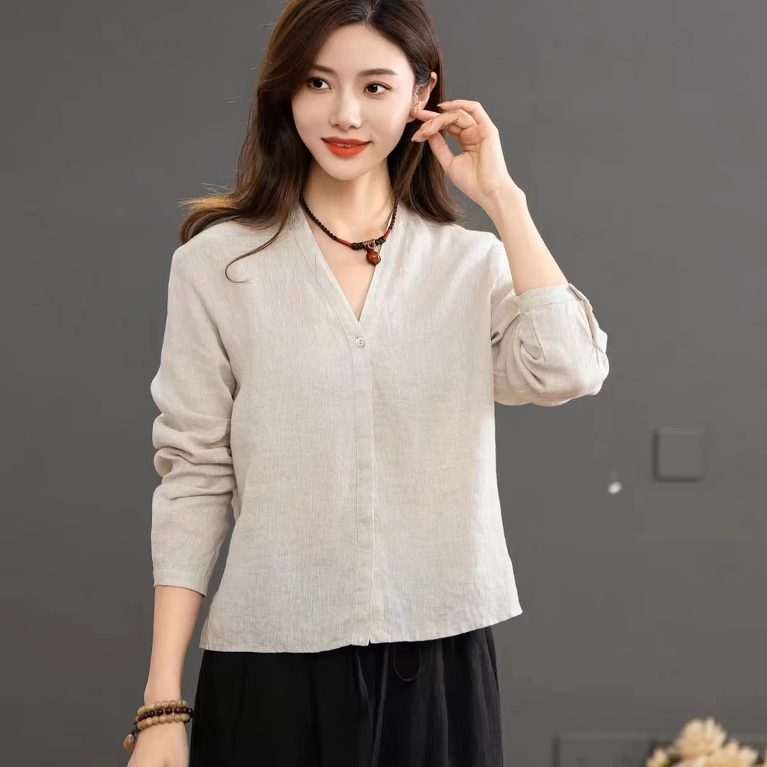 200-299棉麻亚麻苎麻衬衫衬衣
