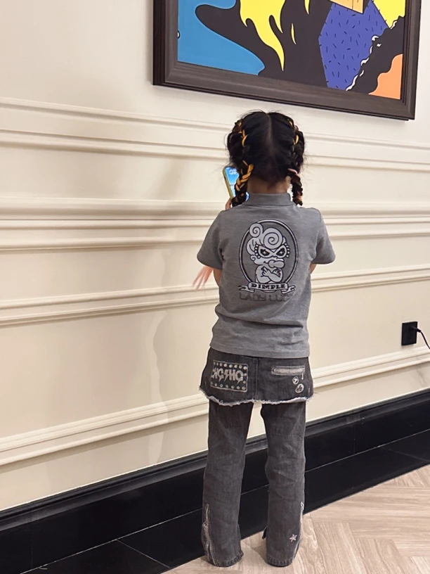 儿童潮洋气百搭牛仔裤【备注编码】