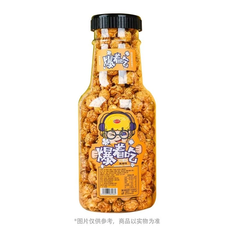 龙小吖爆米花焦糖味260g/瓶