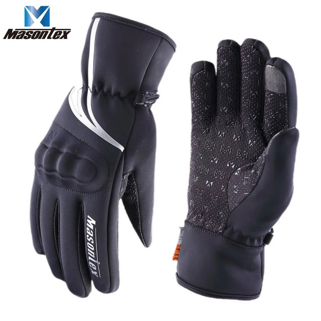 摩爵仕摩托车手套冬季骑行机车手套保暖防水触屏加绒手套骑士装备