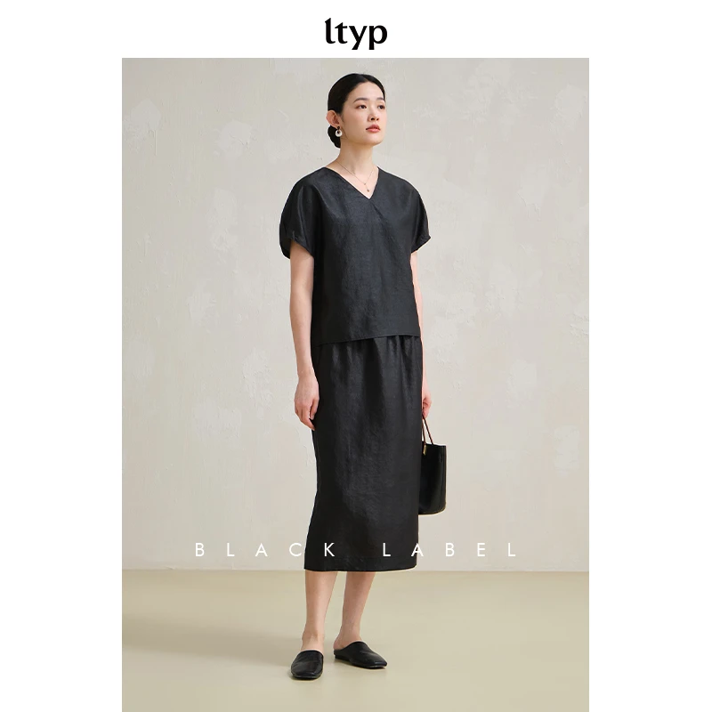 lt旅途原品 黑标系列 桑蚕丝红香云纱高端套装女夏季桑蚕丝连衣裙