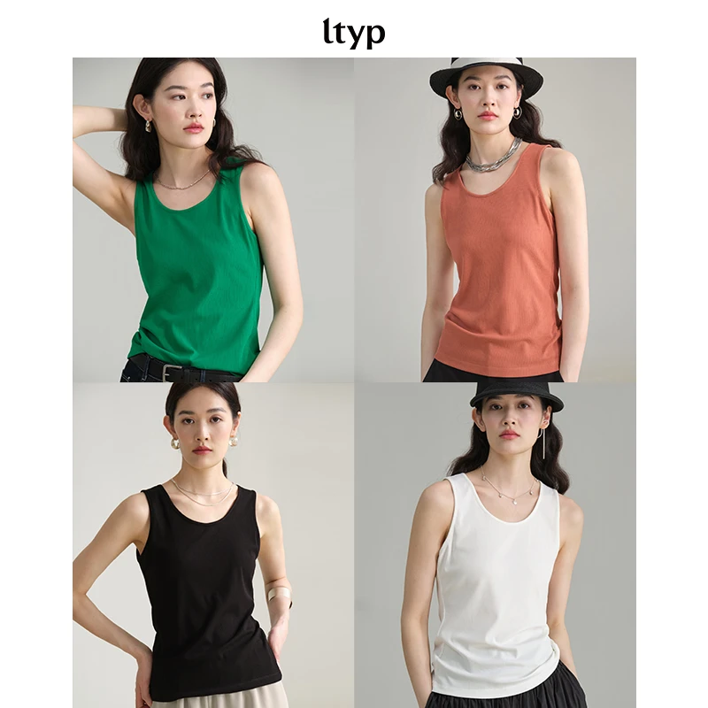 ltyp旅途原品 極简百搭基础修身背心女夏季休闲内搭外穿无袖上衣