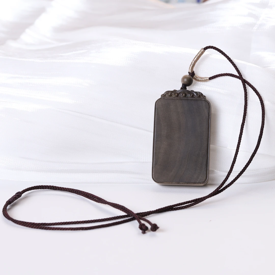 PT014老山檀阴沉料351牌挂件