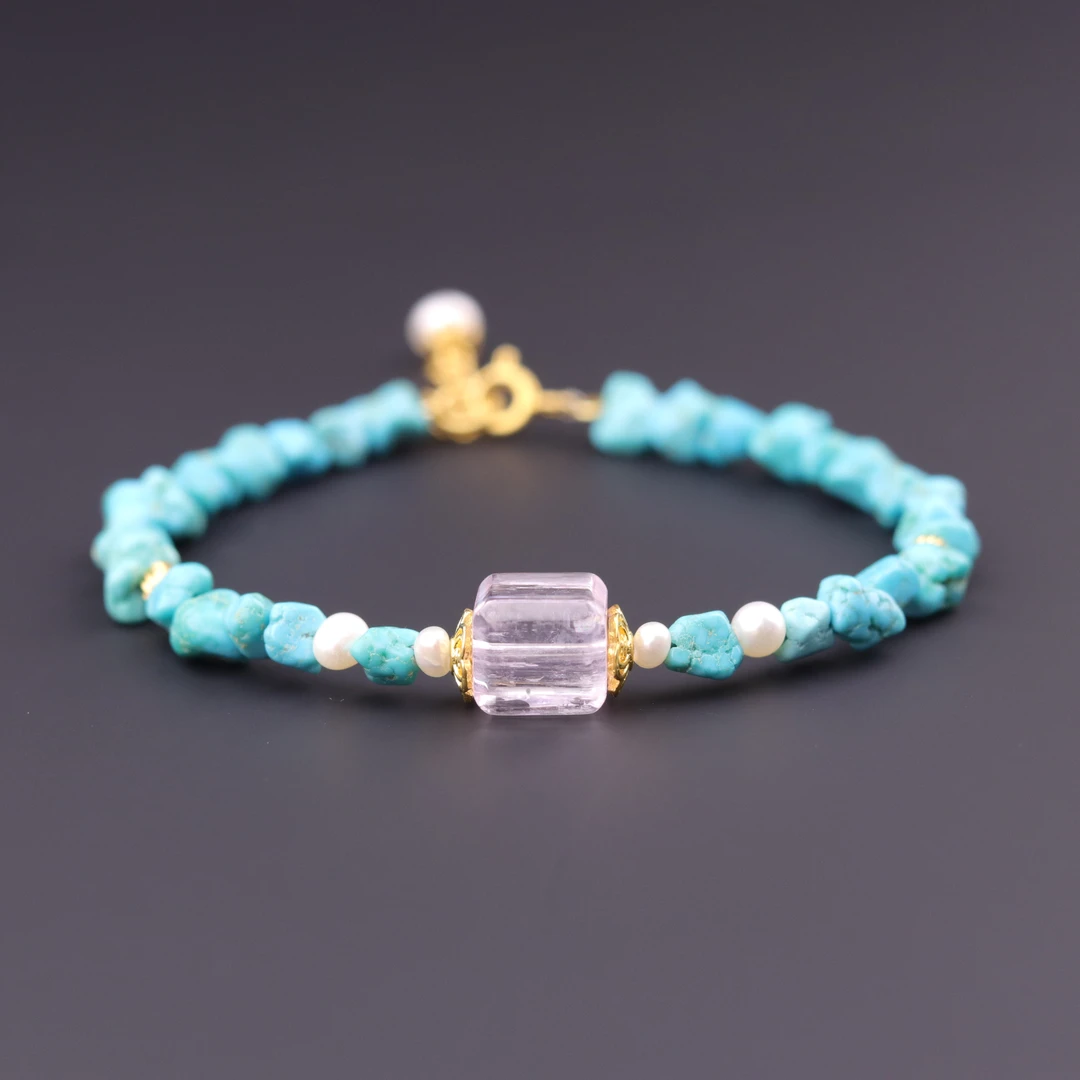 S6765松石随形手串带配饰时尚文玩手串