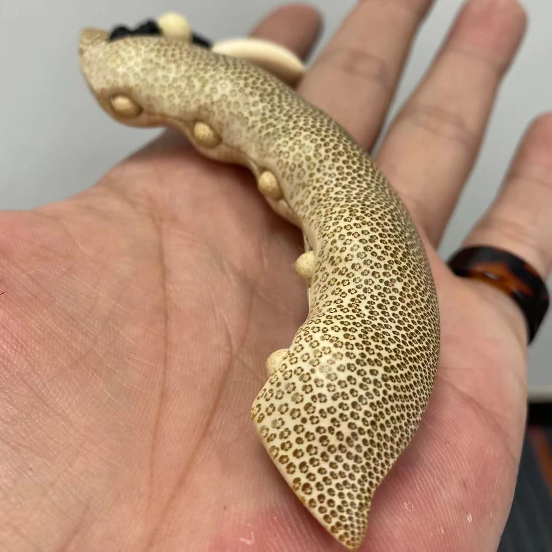 S4670竹子豆角珠子把件