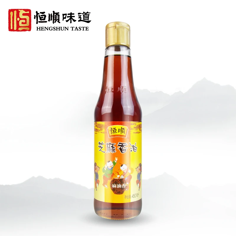 恒顺芝麻香油450ml 压榨芝麻油 物理压榨