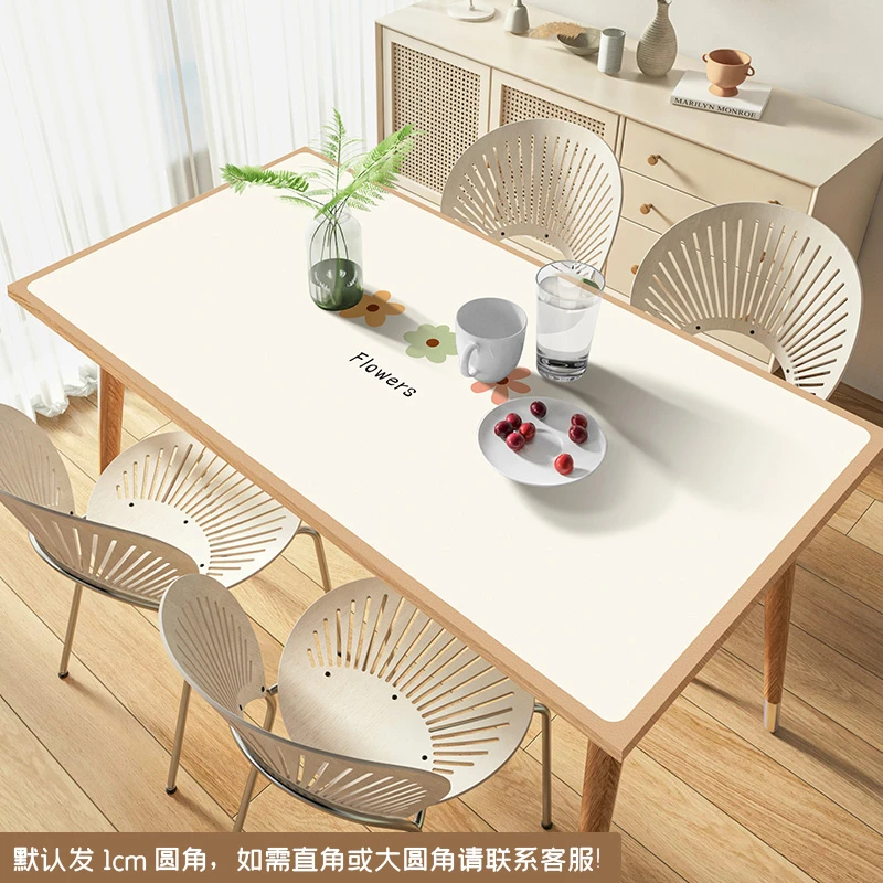 pu餐桌布垫防水防油免洗家用桌搭隔热长方形台面布高档网红款直播