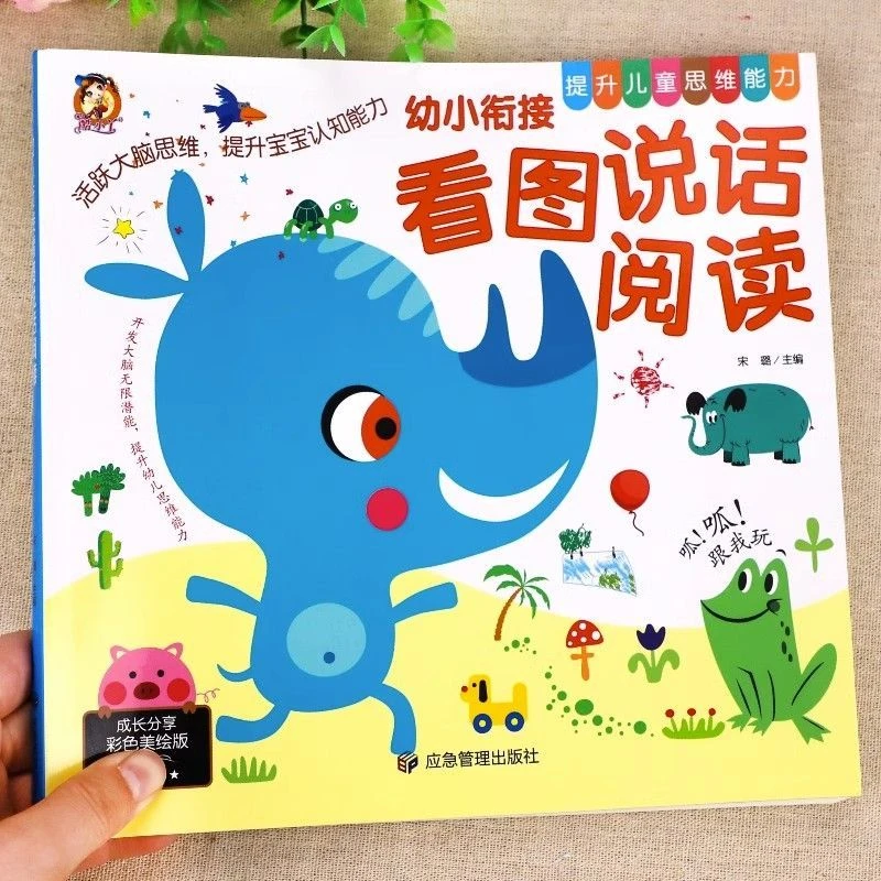 3-6岁幼小衔接看图说话阅读讲故事绘本幼儿园看图写话表达训练书A