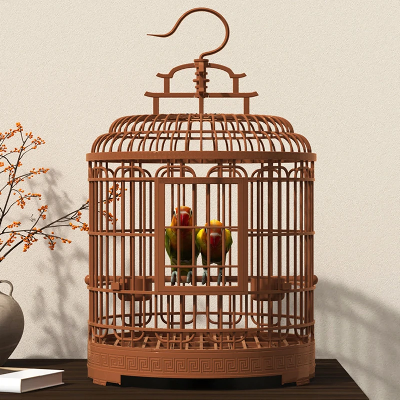 鸟笼子大号鹦鹉笼玄凤珍珠八哥画眉专用外出笼户外家用带防溅洒罩