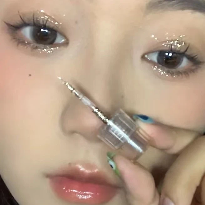 （买1送1）一滴泪液体眼影亮片超闪亮晶晶闪粉珠光单色卧蚕眼角液
