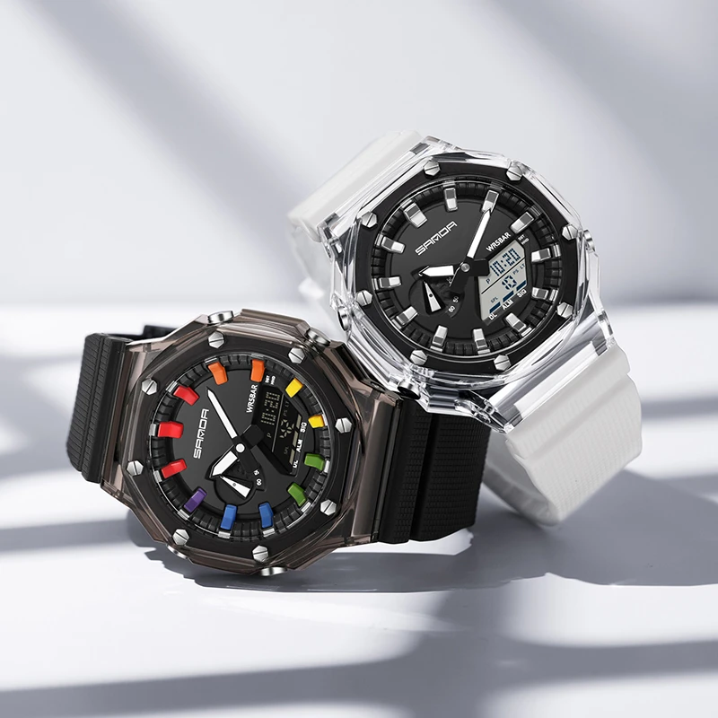 青少年运动手表男学生初中生简约个性夜光防水多功能电子表女刻字