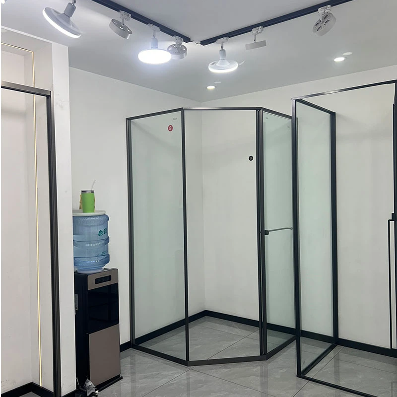 多功能玻璃淋浴房整体浴室隔断干湿分离屏风一体式玻璃门隔断