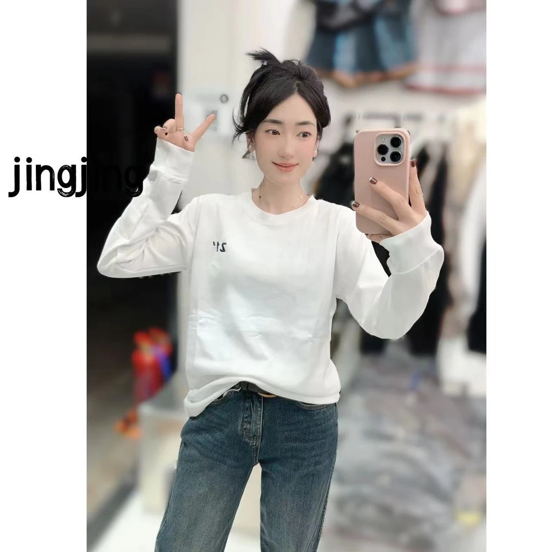 刺绣21号数字秋季新款T恤（5623）