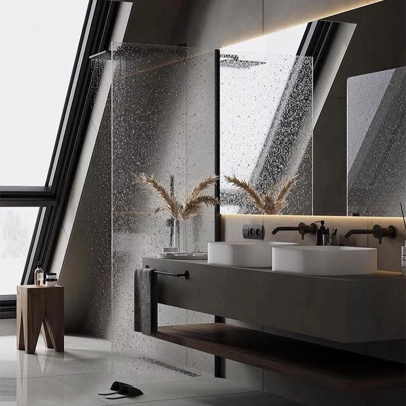 福艺斯设计师定制款岩板双盆台上盆浴室柜组合现代卫生间洗漱台