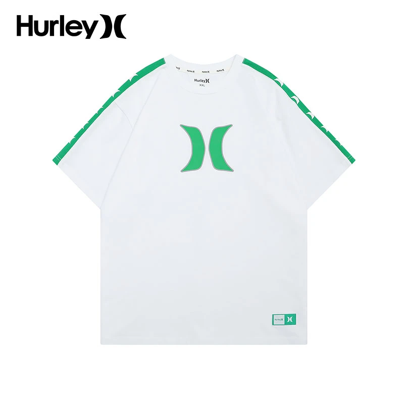 Hurley美国冲浪潮牌夏季潮流短袖宽松美式百搭情侣款T恤-旗舰店