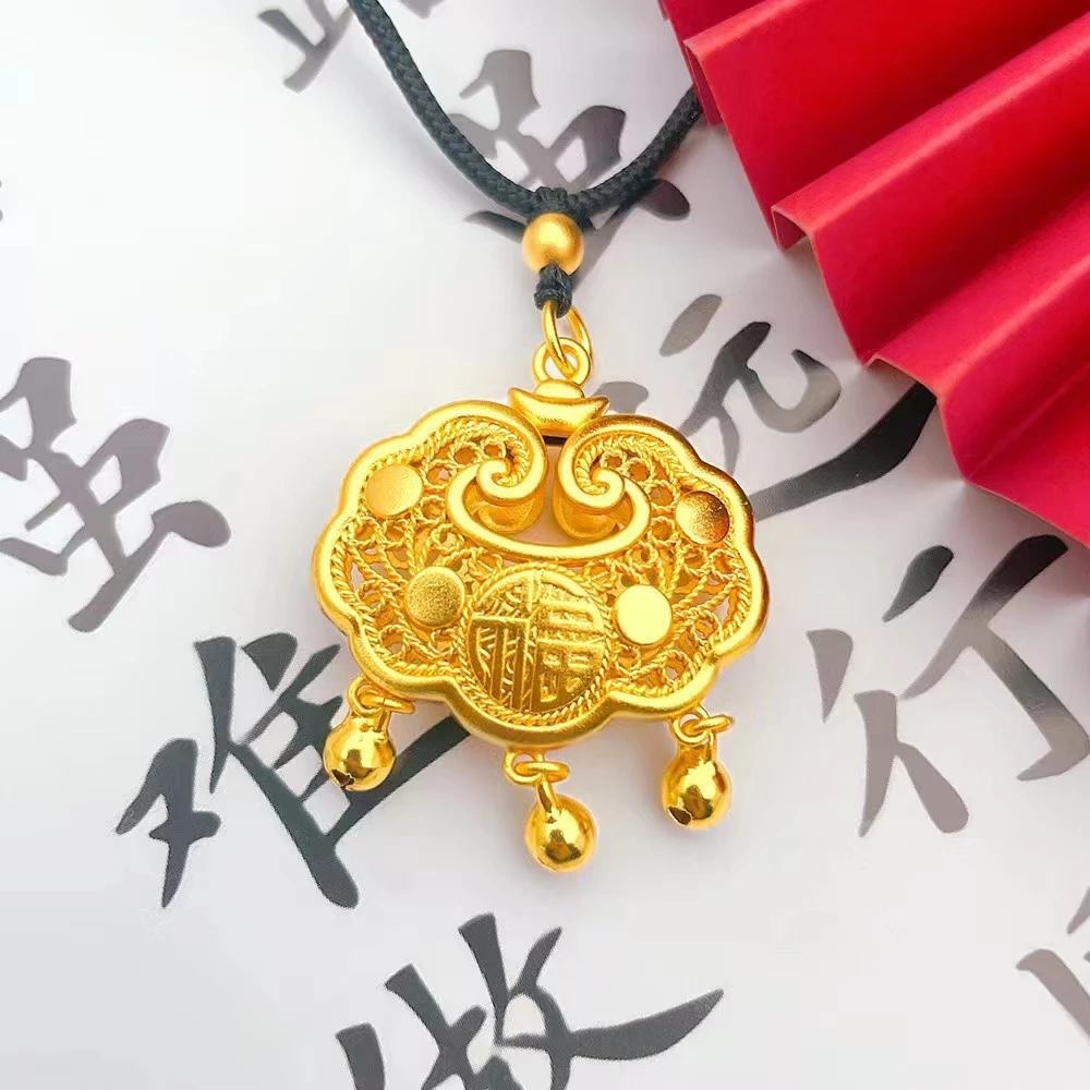 合金吊坠 平安锁 平安富贵所 女士吊坠 儿童吊坠  祥云锁 女项坠
