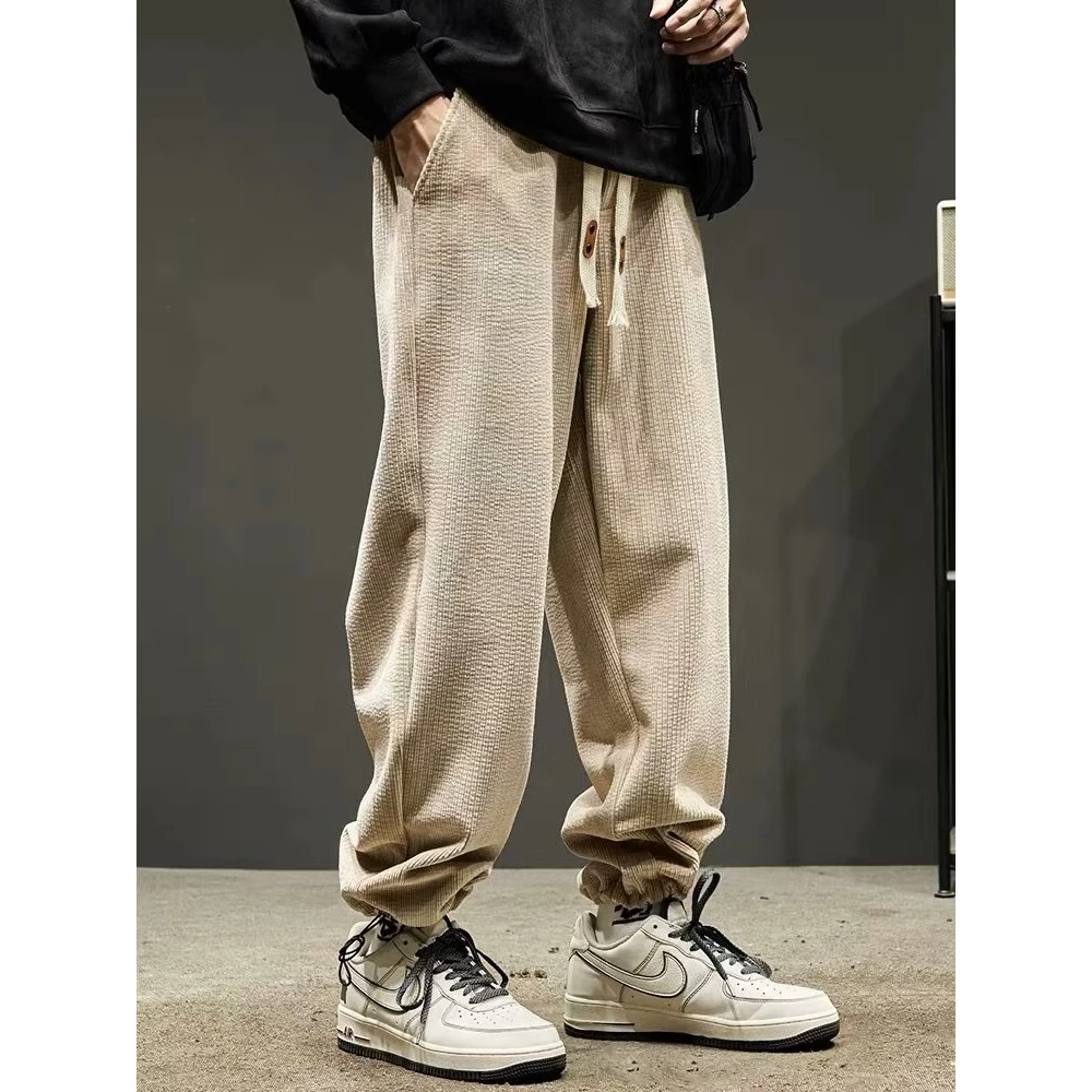 【小扬哥推荐】2023年秋季裤子男学生宽松束脚韩版潮流休闲秋冬季