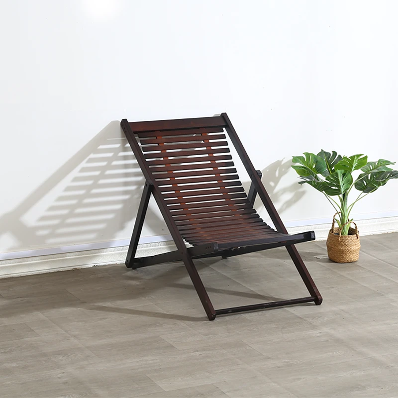 躺椅折叠午休阳台大人家用休闲懒人午睡办公室户外便携网红竹椅子