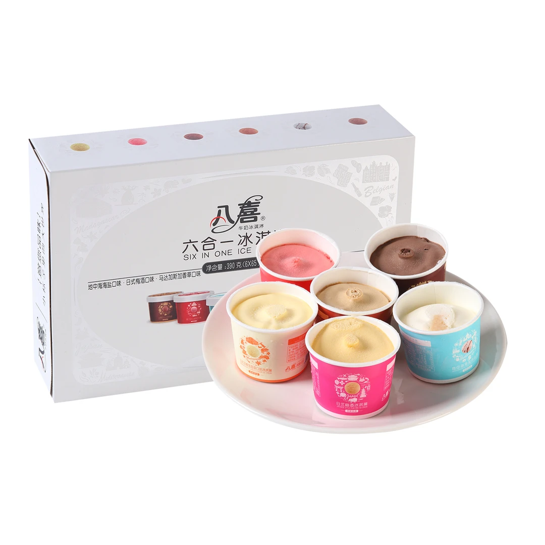 BAXY/八喜 六合一冰淇淋 390g（6*65g）/盒 生牛乳＞30%雪糕小时达同城配送 沃尔玛小时达 同城配送雪糕同城送