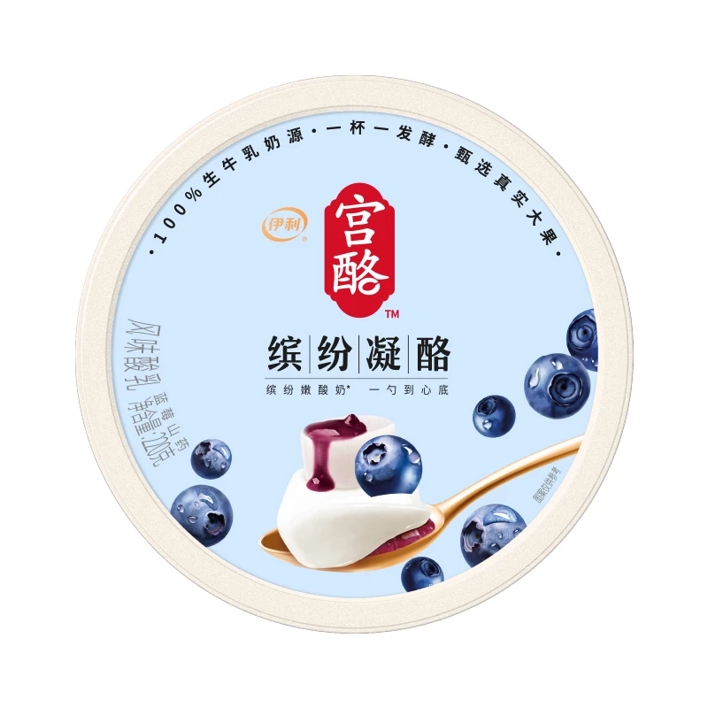 伊利 宫酪蓝莓山药风味酸乳 220g