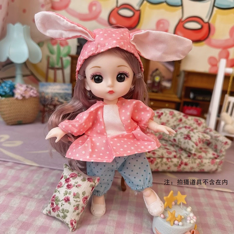 16厘米-贝拉公主娃娃过家家女孩生日礼物精美玩具时尚道具配件