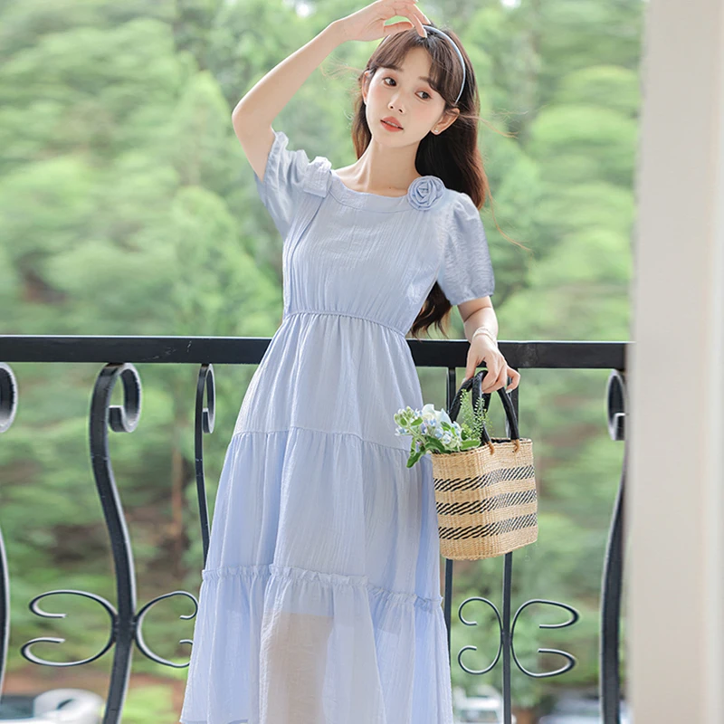 【有里布】法式连衣裙女士夏2025新款收腰显瘦遮肚子时尚吊带裙1460