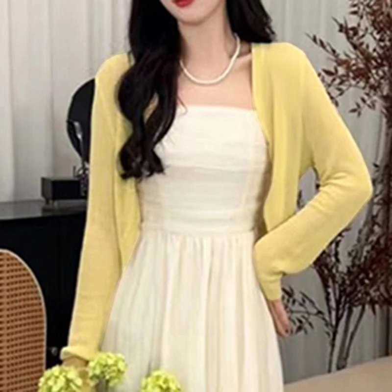 2025夏季洋气新款女装透气舒适修身显瘦气质时尚短款百搭开衫1587