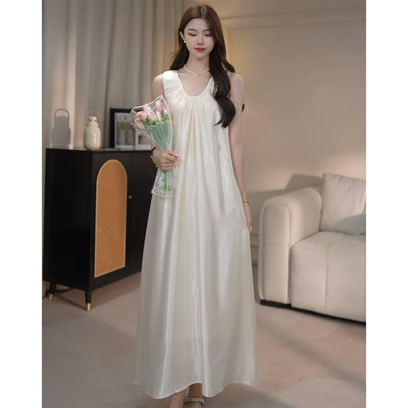 2025新款夏季法式设计感宽松显瘦时尚连衣裙夏季气质女装长裙1724