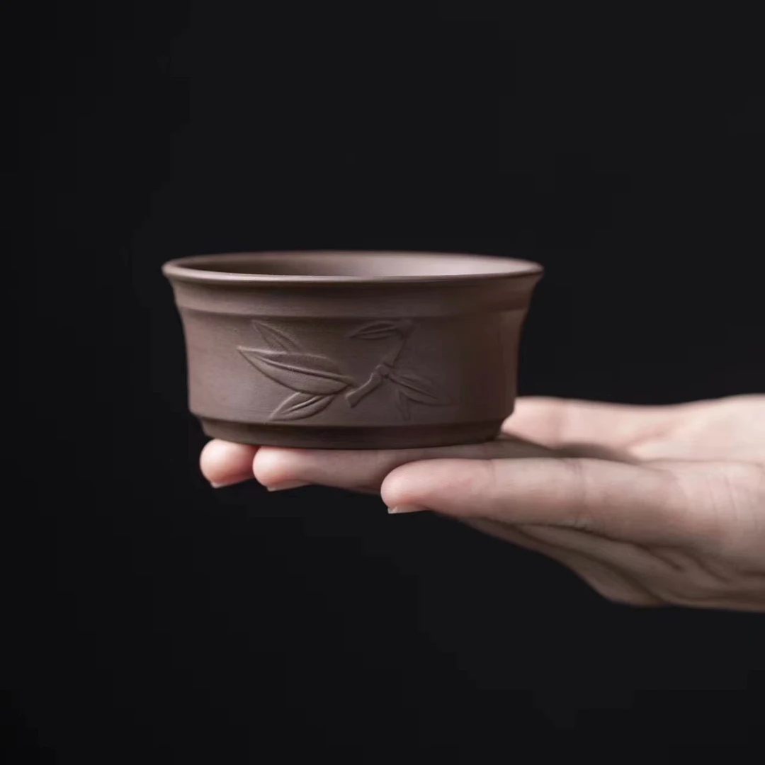 （两个装）咏竹原矿紫泥茶杯-50cc（麻烦客官给个五星好评）