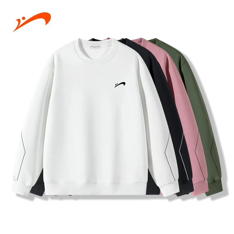 【秋冬上新】贵人鸟圆领卫衣休闲男女时尚运动宽松情侣上衣长袖百搭