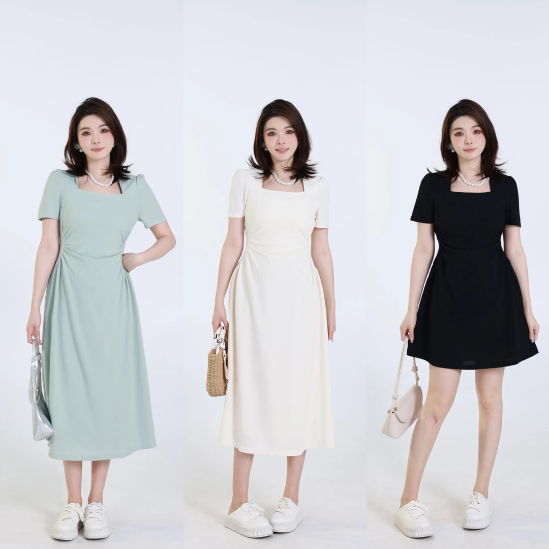QC李潇洒【小鹿乱撞】微胖大码女装赫本风连衣裙XS406J47/XS401J25