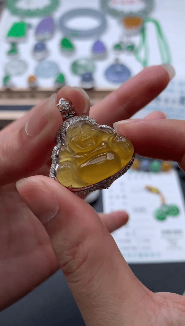 【闪购商品】定制翡翠18K金镶嵌模式推广期48小时鉴赏期