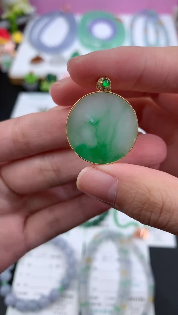 【闪购商品】定制翡翠18K金镶嵌模式推广期48小时鉴赏期