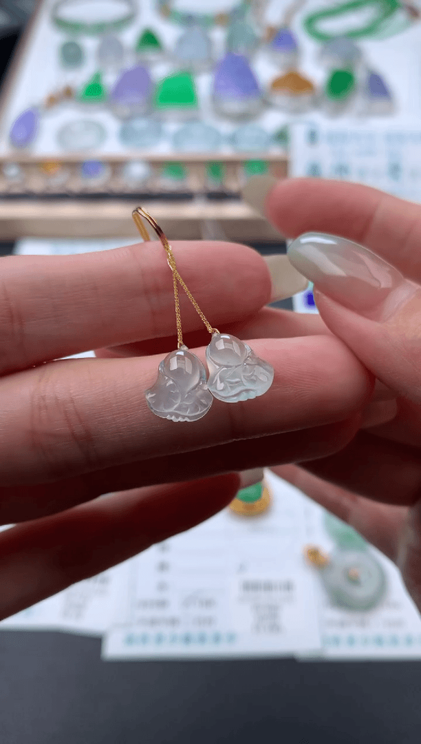 【闪购商品】定制翡翠18K金镶嵌模式推广期48小时鉴赏期