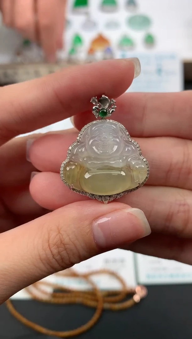 【闪购商品】定制翡翠18K金镶嵌模式推广期48小时鉴赏期