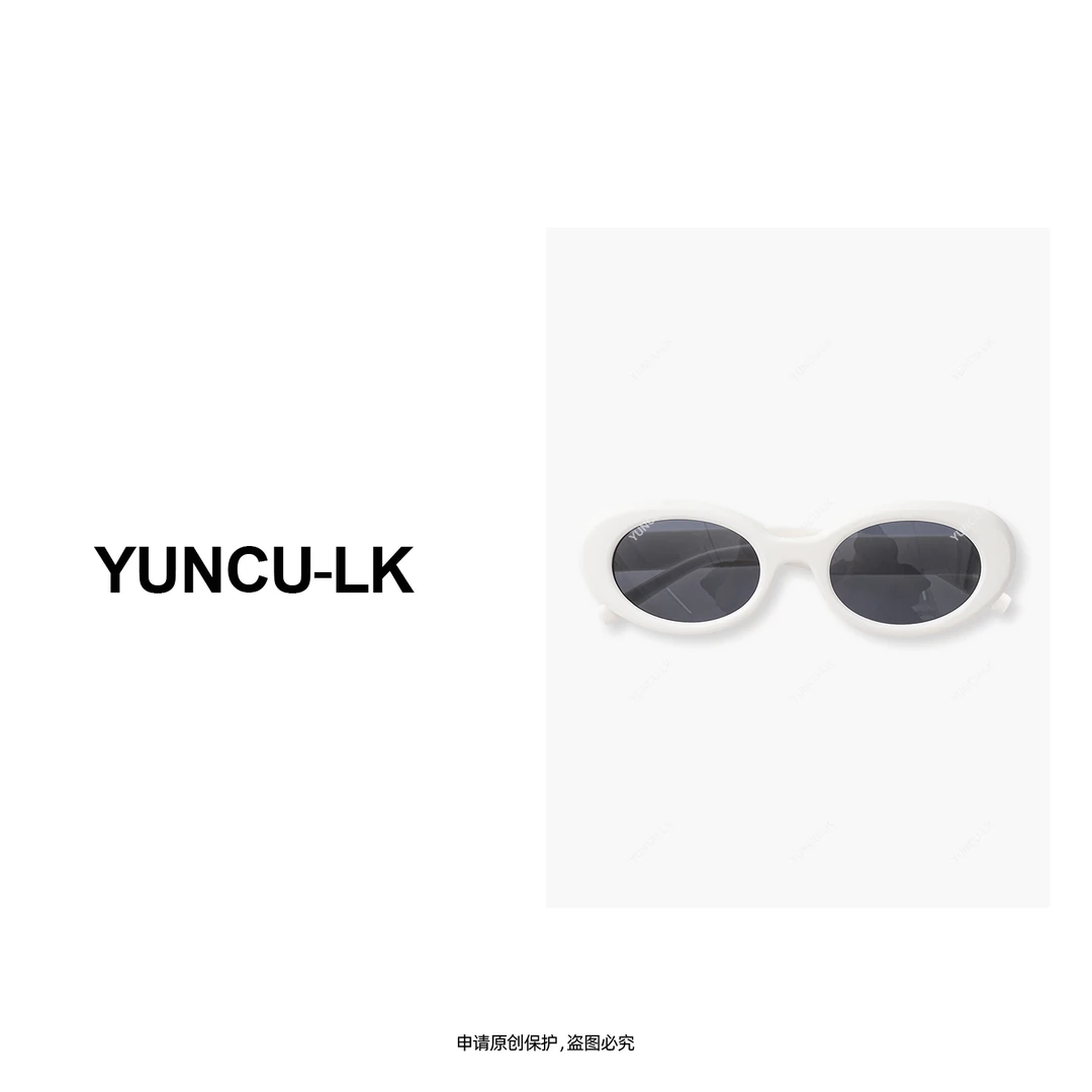 2024允初猫眼ins复古港风椭圆厚框显脸小太阳眼镜YCXB-61563