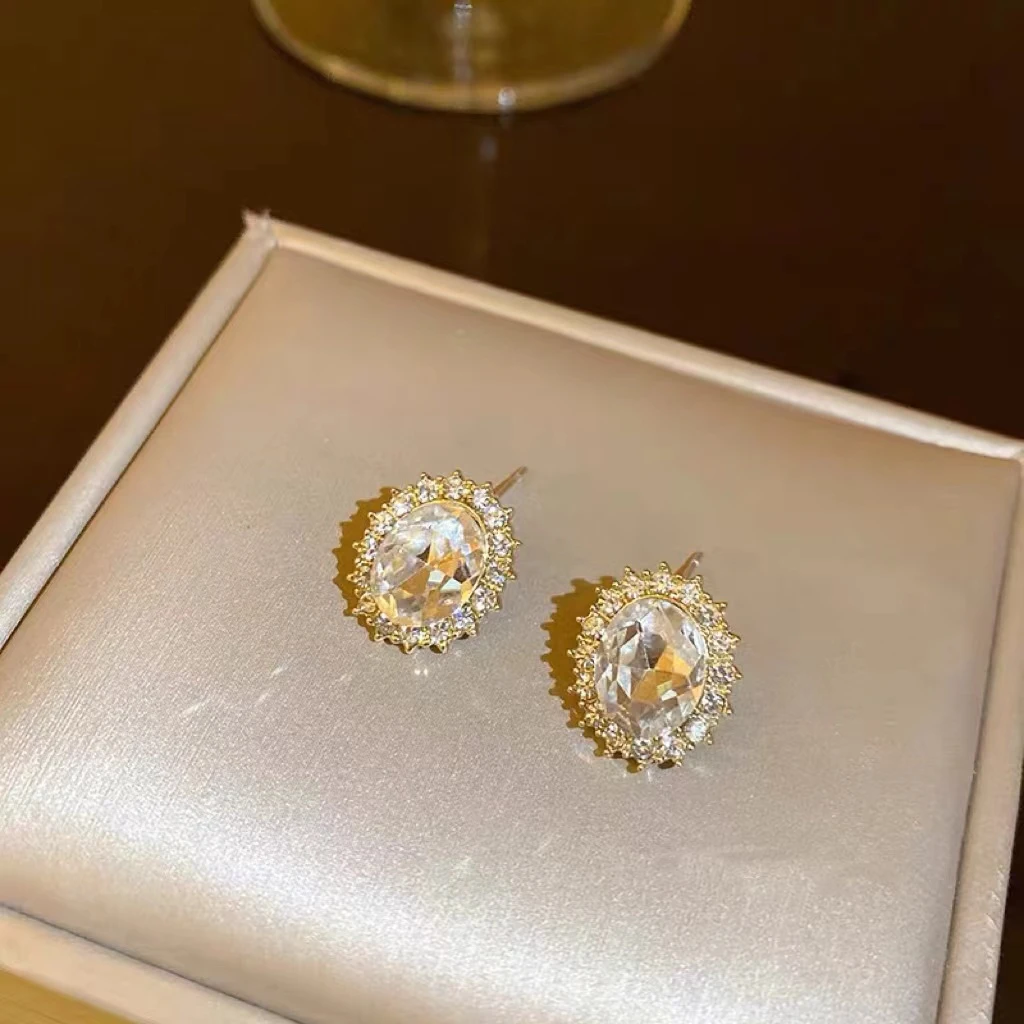 铜合金耳饰 6203 法式轻奢耳钉