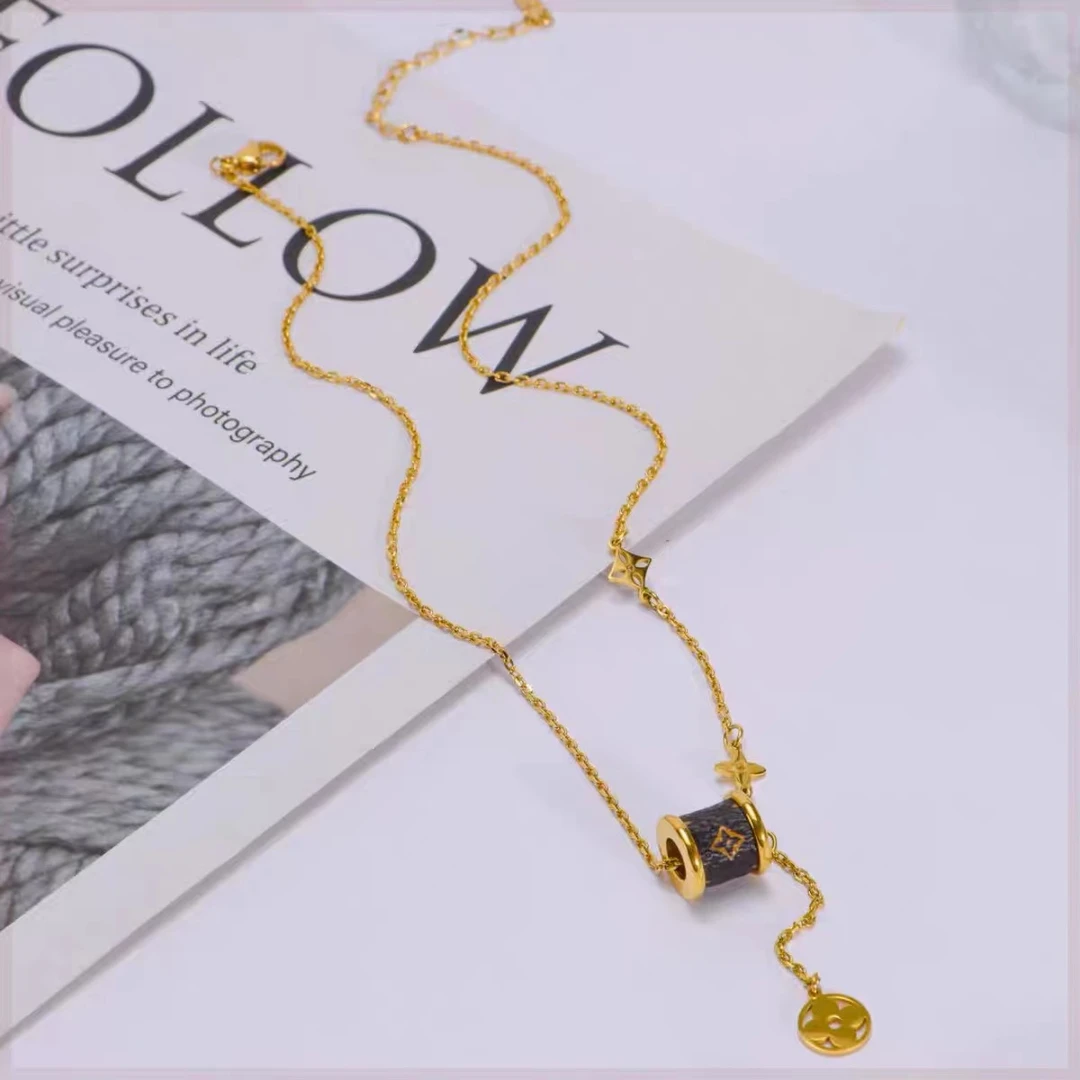 钛钢项链 6232  轻奢个性项链 长约40+5厘米