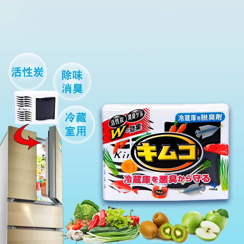 日本进口小林制药冰箱除味剂魔盒冷藏室除味消臭剂113g家用活性炭