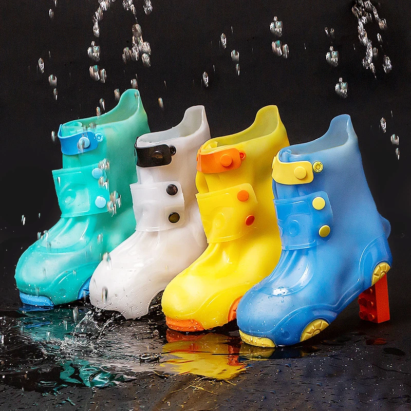儿童雨鞋套宝宝雨天防水防滑鞋套加厚耐磨底水鞋防雨雨靴脚套雨鞋